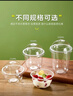 鮮秋一次性水果杯圓形透明帶蓋大口徑奶昔果切冰淇淋杯子 360ml杯+十字球蓋+貼+叉勺 100套 曬單實(shí)拍圖
