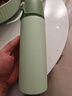 物生物（RELEA）保溫杯316L不銹鋼高顏值大容量水杯男女士便攜學(xué)生兒童杯子禮物 清新綠-550ml 曬單實(shí)拍圖