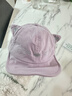 babylove嬰幼兒帽子鴨舌帽春秋季可翻折軟塌帽男女寶寶外出可愛(ài)遮陽(yáng)帽 紫色 50cm 曬單實(shí)拍圖