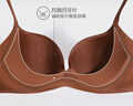 愛(ài)慕【面膜文胸】?jì)纫屡饷鏌o(wú)痕簡(jiǎn)約小胸聚攏文胸 A80 曬單實(shí)拍圖