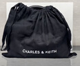 CHARLES&KEITH編織設計手提凱莉包斜挎包新年生日禮物送女友CK2-30701620 Noir黑色 M 曬單實(shí)拍圖
