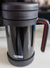 膳魔師（THERMOS）保溫杯子500ml帶茶漏真空不銹鋼桌面馬克咖啡泡茶杯TCMF-501 BK 曬單實(shí)拍圖