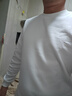 布先生圓領(lǐng)長(cháng)袖加厚打底T恤男日常內搭新款休閑百搭 象牙白 XL/180  曬單實(shí)拍圖