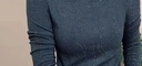 皮爾卡丹（pierre cardin）半高領(lǐng)德絨打底衫女秋冬時(shí)尚洋氣波浪紋燙鉆媽媽裝上衣氣質(zhì)小衫潮 深灰色 XL 推薦110一125斤 曬單實(shí)拍圖