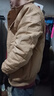 皮爾卡丹（pierre cardin）秋冬季n1海軍甲板服棉服美式復古飛行員加絨男士夾克外套工裝軍旅 A2701-卡其 加絨 M 170 曬單實(shí)拍圖