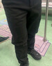 太平鳥(niǎo)男裝休閑褲仿毛呢男冬季保暖垂感休閑職場(chǎng) 黑色錐形3 32 曬單實(shí)拍圖
