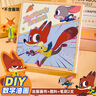 迪士尼（Disney）數字油畫(huà)diy手工填涂色動(dòng)漫卡通人物兒童數字油畫(huà)卡通畫(huà)尼克瘋狂動(dòng)物城周邊元旦文具禮盒 曬單實(shí)拍圖