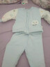 迪士尼（Disney）寶寶套裝嬰幼兒衣服加棉秋冬棉衣套裝分體式衣服純棉內衣可開(kāi)檔衣 寶寶加棉套裝(藍色云朵) 90 曬單實(shí)拍圖
