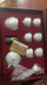 講茗堂鎏999純銀茶具整套裝百福陶瓷送禮品物長(cháng)輩領(lǐng)導高檔退休實(shí)用男士 百福銀套裝 10頭 曬單實(shí)拍圖
