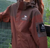 駱駝（CAMEL）三合一沖鋒衣男女新款戶(hù)外防暴雨防風(fēng)登山服進(jìn)藏外套AK80 A34CATR808，紅木棕/磚石褐，男女同款 XXL 曬單實(shí)拍圖