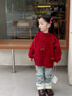 moonkids童裝女童毛衣套裝2025秋冬新款拜年服兒童過(guò)年半身裙冬裝兩件套 19828L紅色毛衣 110 cm 曬單實(shí)拍圖