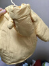 嘟嘟家女童棉襖冬裝加厚兒童棉服冬季潮寶寶外套深冬洋氣童裝 黃色 90 曬單實(shí)拍圖