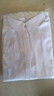 暗門(mén)襟防走光襯衫女長(cháng)短袖通勤修身顯瘦工裝襯衣工作職業(yè)上衣J32 白色【長(cháng)袖】暗門(mén)襟 M （90-100斤） 曬單實(shí)拍圖