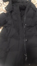 波司登（BOSIDENG）商場(chǎng)同款鵝絨羽絨服女經(jīng)典商務(wù)脫卸帽中長(cháng)款保暖外套4172 黑色8056 S 160/84A 體重約100-110斤 曬單實(shí)拍圖