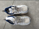 泰蘭尼斯春季兒童運動(dòng)鞋百搭男童跑步鞋女童輕便防滑老爹鞋白/銀色26碼 曬單實(shí)拍圖