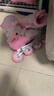 滑步輪滑鞋兒童3-6-12歲溜冰鞋女童旱冰鞋滑輪鞋全閃套裝送禮直排輪 曬單實(shí)拍圖