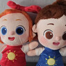 依娜和恰恰玩偶毛絨玩具公仔毛絨兒童睡覺(jué)可愛(ài)娃娃超軟玩偶女禮物 依娜+恰恰【組合】 30厘米 曬單實(shí)拍圖