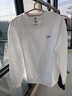 安踏（ANTA）衛衣男秋冬季純色加絨運動(dòng)套頭長(cháng)袖t恤圓領(lǐng)打底衫百搭上衣外套男 8703-9雪花白（加絨款） L /175-適合120-140斤 曬單實(shí)拍圖