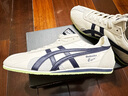 Onitsuka Tiger鬼塚虎RUNSPARK男女春夏季復古舒適運動(dòng)休閑鞋 米色/深藍色 42.5 曬單實(shí)拍圖
