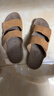 京東京造勃肯鞋外穿拖鞋軟底涼鞋男夏季新款拖鞋男  淺棕色 男  42 曬單實(shí)拍圖