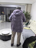 坦博爾羽絨服女士中老年冬季新款蓄熱保暖可拆帽媽媽裝外套TBF510560D  香融紫 S 160/84A 曬單實(shí)拍圖