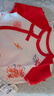 新生兒衣服嬰兒中式滿(mǎn)月無(wú)骨哈衣寶寶秋天爬爬服嬰兒紅色連體衣服 滿(mǎn)印小鳳舞 66cm 曬單實(shí)拍圖