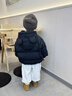 班喜迪男童羽絨服冬季2025新款洋氣兒童白鴨絨加厚外套寶寶保暖童裝冬裝 黑色 100 充絨量74.7g 曬單實(shí)拍圖