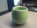 龍泉青瓷功夫茶具陶瓷茶杯家用泡茶杯辦公室主人杯單杯無(wú)柄杯中式冰裂水杯 弟窯梅子青 曬單實(shí)拍圖