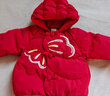 巴拉巴拉童裝兒童羽絨服女童2025新款紅色拜年服寶寶女寶保暖春裝國風(fēng)外套 曬單實(shí)拍圖