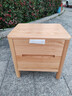 維莎 維莎日式純實(shí)木床頭柜簡(jiǎn)約現代橡木抽屜儲物柜家用臥室床邊柜子 中床頭柜- （450*350*450mm） 曬單實(shí)拍圖