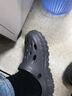 邦帛世洞洞鞋男2026新款厚底增高EVA防臭外穿沙灘踩屎感包頭涼拖鞋 洞洞鞋【黑色輪胎底】熱賣(mài)色 41 適合40-41 曬單實(shí)拍圖