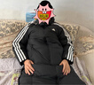 adidas李現同款 三條紋羽絨服 防風(fēng)保暖鴨絨長(cháng)款連帽男裝阿迪達斯   黑色   2XL 曬單實(shí)拍圖
