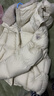 坦博爾羽絨服女士短款可脫卸帽秋冬廓形保暖厚外套5520350Z 臻奢白160 曬單實(shí)拍圖