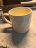 彩致（CAIZHI）馬克杯家用陶瓷水杯學(xué)生泡茶杯辦公室咖啡杯 奶油黃CZ6787 曬單實(shí)拍圖