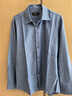 雅戈爾（YOUNGOR） 襯衫男士 秋冬季商務(wù)休閑高端保暖長(cháng)袖襯衫 藍色素色 40 曬單實(shí)拍圖