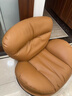歐圣斯（OSHNES FURNITURE）北歐搖搖椅輕奢真皮沙發(fā)懶人沙發(fā)可睡可躺單人椅蛋殼蝸牛躺椅家用 【進(jìn)口中厚黃?！奎S褐色 曬單實(shí)拍圖