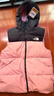 北面童裝North Down兒童防潑水兩面穿羽絨馬甲 4YI/落櫻紫 160 (XL) 充絨量約106g 曬單實(shí)拍圖