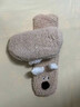 洽諾格小狗睡眠襪女保暖冬可愛(ài)珊瑚絨地板襪加厚月子襪腿套毛絨防滑家居 【7A抑菌/加厚保暖】白色1雙 均碼 【軟糯羊羔絨】 曬單實(shí)拍圖