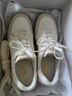 金利來(lái)（Goldlion）女鞋牛皮德訓鞋撞色拼接休閑鞋戶(hù)外運動(dòng)鞋女G688510151米白/灰36 曬單實(shí)拍圖