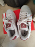 特步（XTEP）運動(dòng)鞋男舒適通勤板鞋輕便百搭小白鞋潮流時(shí)尚情侶休閑鞋女 白沙灰/復古紅-0010 女款 37 曬單實(shí)拍圖