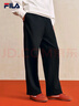 FILA 斐樂(lè )男女情侶款長(cháng)褲26春季新款休閑衛褲寬松運動(dòng)直筒褲子新年褲 【26春季新款-男子直口褲】正黑色-BK XL 曬單實(shí)拍圖