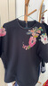 Marisfrolg瑪絲菲爾2025冬新款藝術(shù)靈感珠片刺繡寬松廓形T恤上衣 盛筵之花 M 曬單實(shí)拍圖