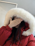 愛(ài)居兔新年氛圍感羽絨服女冬新保暖舒適時(shí)尚連帽羽絨外套EWRAJ4P059A 大紅60 155/80A/S 曬單實(shí)拍圖
