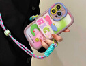 貝意品 可拆卸手機背夾掛繩可調節斜挎背帶掛脖防丟防摔ins卡通斜跨適用通用任何手機rich款 曬單實(shí)拍圖