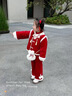 歐遙一周歲女寶寶衣服加絨加厚女童套裝周歲禮服冬季新中式喜慶拜年服 紅色夾棉加厚拜年服兩件套+包包 90 建議身高80-90年齡1-2歲 90 曬單實(shí)拍圖