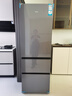 海爾（Haier）冰箱351升法式三開(kāi)門(mén)多門(mén)雙變頻節能一級能效大容量雙循環(huán)系統單門(mén)風(fēng)冷無(wú)霜小型電冰箱2025年新款 黑金凈化+三擋變溫區+國家補貼20%+以舊換新 曬單實(shí)拍圖