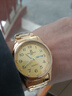 瑞之緣瑞士品牌高清大數字純金色男士手表高檔簡(jiǎn)約名表防水夜光休閑男表 高端禮盒版超高清數字-全金男 曬單實(shí)拍圖