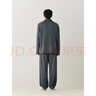 MUJI男式 暖柔家居睡衣套裝 家居服 睡衣冬季加厚 炭灰色5A L-XL 曬單實(shí)拍圖