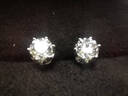 京東京造 星芒pt950鉑金培育鉆石耳釘共1克拉鉆石耳飾禮物送老婆送女友 曬單實(shí)拍圖