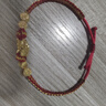 中國黃金（CHINA GOLD）馬年本命年黃金手鏈紅繩轉運珠手串馬年本命年禮物送女友老婆生日 足金錢(qián)幣飛馬平安喜樂(lè )手鏈 曬單實(shí)拍圖